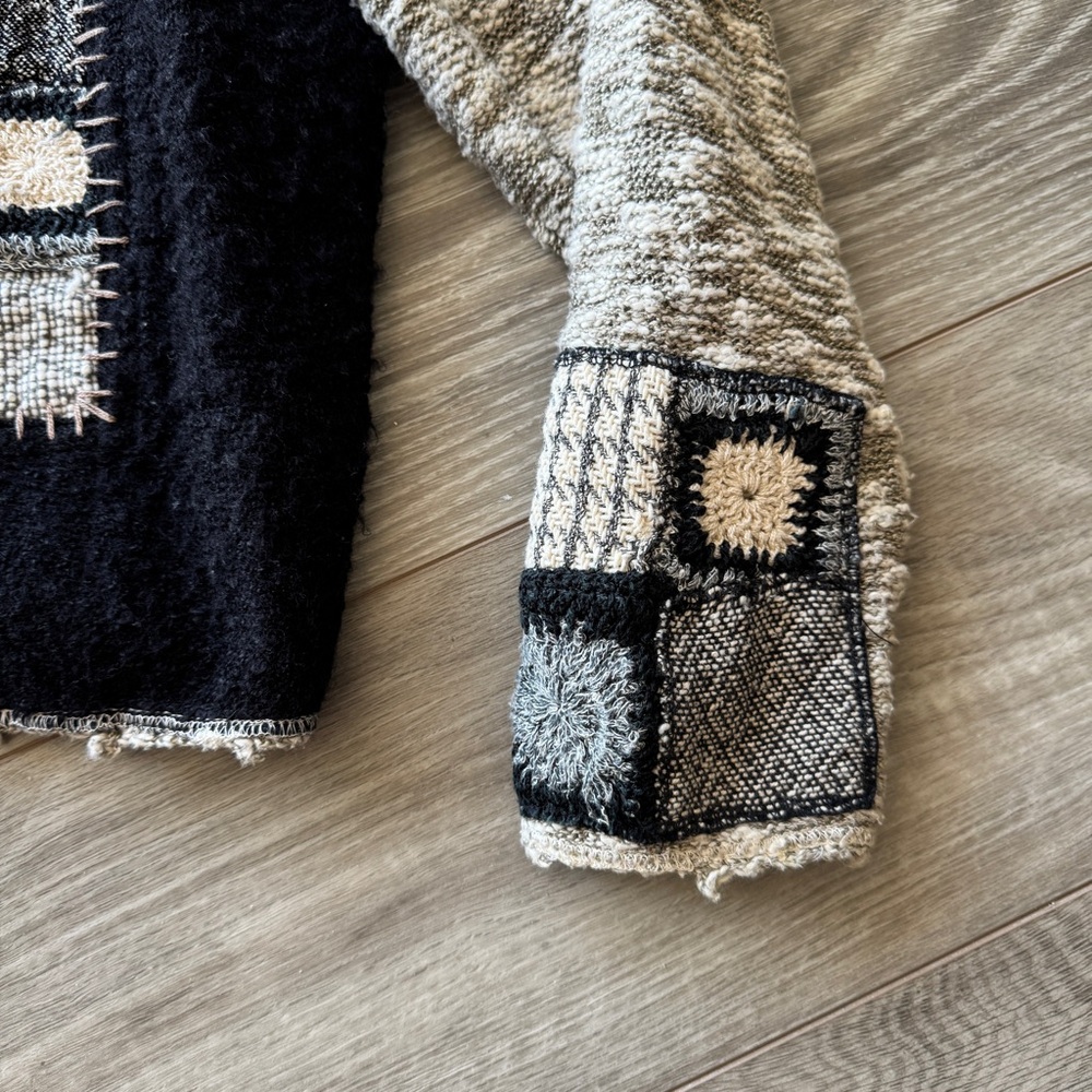 Sandy Starkman Patchwork Knit Cardigan/Jacket - image 5